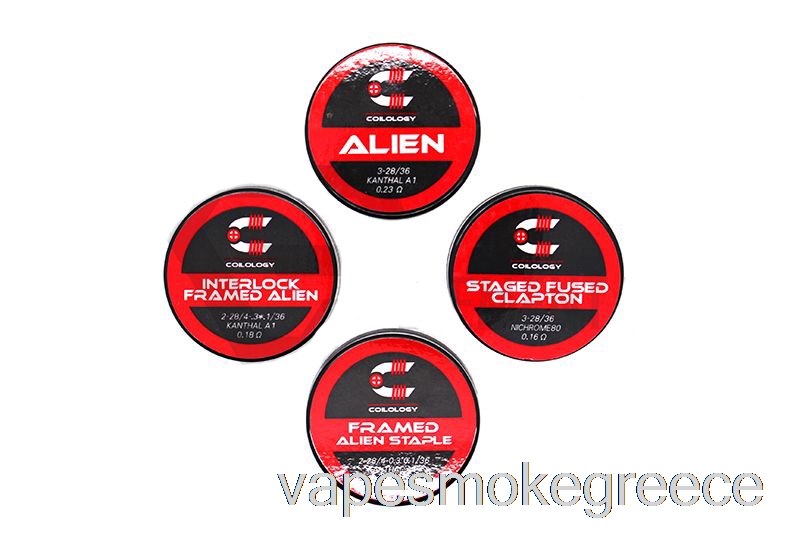 Vape Greece Coilology Performance Prebuilt Coils Interlocked Framed Staple Alien - 0,13ohm Ka1
